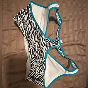 Joe Boxer Zebra Striped Sports Bra Size M